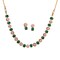 Classic Necklace with Rose Gold Plating Traditional Jewelry Matte Gold Necklace South Indian Jewelry Adjustable Slider Necklace Indian Wedding Favor Necklace for Women
